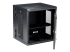 RK12WALHM - StarTech.com 12U 19" Wall Mount Network Cabinet, 16" Deep Hinged Locking IT Network Switch Depth Enclosure, Vented Computer Equipment Data Rack with Shelf & Flexible Side Panels, Assembled - Left-angle
