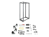 4POSTRACK42 - StarTech.com 42U 19" Open Frame Server Rack, 4 Post Adjustable Depth 23-41" Mobile, Free Standing Rolling Network/Computer Equipment Data Rack, Dell PowerEdge, HP ProLiant ThinkServer - Front
