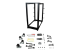 4POSTRACK25U - StarTech.com 25U 19" Open Frame Server Rack, 4 Post Adjustable Depth 22-40" Mobile, Free Standing Rolling Network/Computer Equipment Data Rack, Dell PowerEdge, HP ProLiant ThinkServer - Front