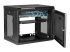 RK9WALM - StarTech.com 2 Post 9U 19" Wall Mount Network Cabinet, Adjustable Depth 6-15" Locking IT Switch Depth Enclosure, Vented Computer/Electronics Equipment Data Rack w/ Shelf + Hook & Loop Tape - Left-angle