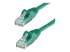 N6PATCH75GN - StarTech.com 75ft CAT6 Ethernet Cable, 10 Gigabit Snagless RJ45 650MHz 100W PoE Patch Cord, CAT 6 10GbE UTP Network Cable w/Strain Relief, Green, Fluke Tested/Wiring is UL Certified/TIA - Right-angle