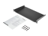 CABSHELF1U10 - StarTech.com 1U Fixed Server Rack Mount Shelf, 10in Deep Steel Universal Cantilever Tray for 19" AV/Data/Network Equipment Rack with Cage Nuts & Screws, 44lbs Weight Capacity, 10" Deep - Right-angle